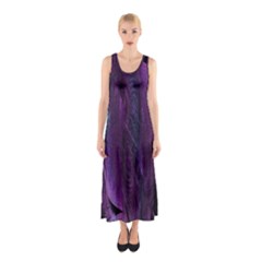 Feather Sleeveless Maxi Dress by artworkshop