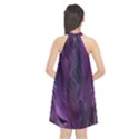 Feather Halter Neckline Chiffon Dress  View2