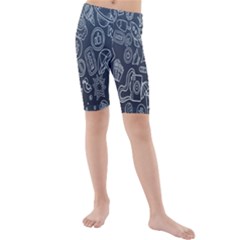 Internet Planet Drinks Kids  Mid Length Swim Shorts by artworkshop