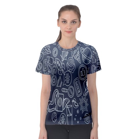 Internet Planet Drinks Women s Sport Mesh Tee by artworkshop