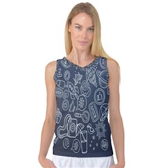 Internet Planet Drinks Women s Basketball Tank Top by artworkshop