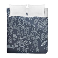 Internet Planet Drinks Duvet Cover Double Side (full/ Double Size) by artworkshop