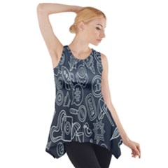 Internet Planet Drinks Side Drop Tank Tunic by artworkshop