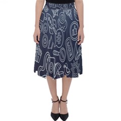 Internet Planet Drinks Classic Midi Skirt by artworkshop