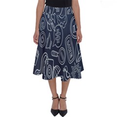 Internet Planet Drinks Perfect Length Midi Skirt by artworkshop