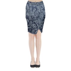 Internet Planet Drinks Midi Wrap Pencil Skirt by artworkshop