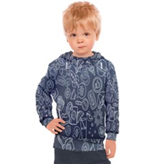 Internet Planet Drinks Kids  Hooded Pullover by artworkshop