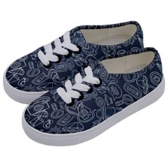 Internet Planet Drinks Kids  Classic Low Top Sneakers by artworkshop