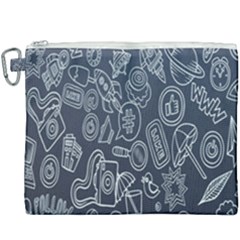 Internet Planet Drinks Canvas Cosmetic Bag (xxxl) by artworkshop