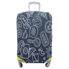 Internet Planet Drinks Luggage Cover (medium) by artworkshop