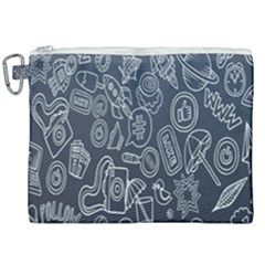 Internet Planet Drinks Canvas Cosmetic Bag (xxl) by artworkshop