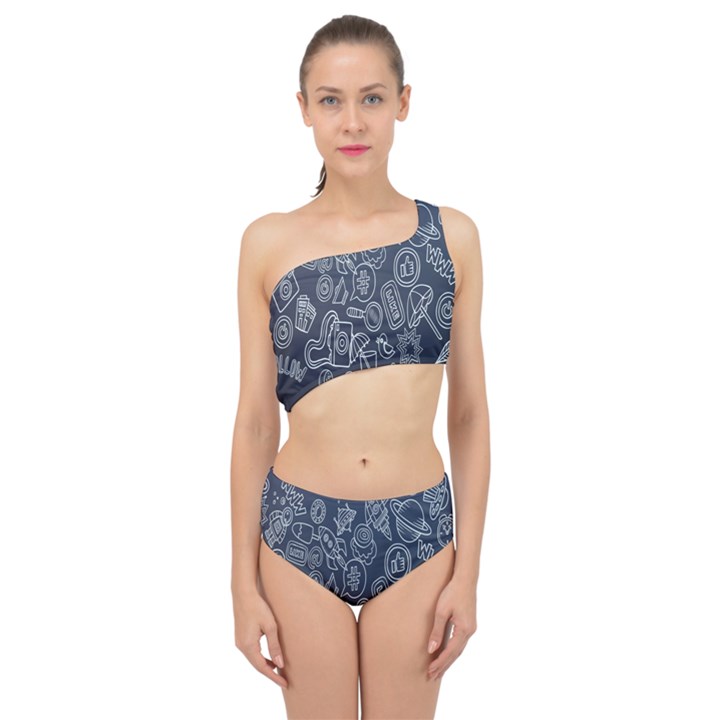 Internet Planet Drinks Spliced Up Two Piece Swimsuit