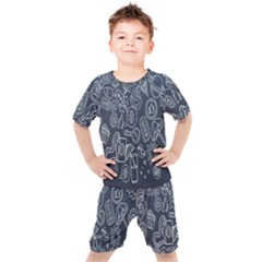 Internet Planet Drinks Kids  Tee And Shorts Set by artworkshop