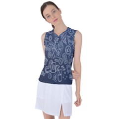 Internet Planet Drinks Women s Sleeveless Sports Top by artworkshop