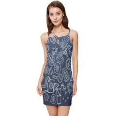 Internet Planet Drinks Summer Tie Front Dress by artworkshop