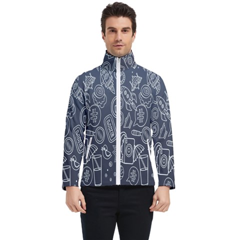 Internet Planet Drinks Men s Bomber Jacket by artworkshop