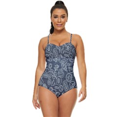 Internet Planet Drinks Retro Full Coverage Swimsuit