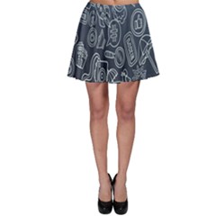 Internet Planet Drinks Skater Skirt by artworkshop