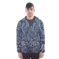 Internet Planet Drinks Men s Hooded Windbreaker by artworkshop