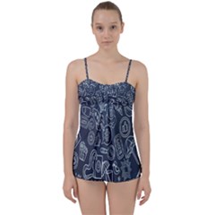 Internet Planet Drinks Babydoll Tankini Set by artworkshop