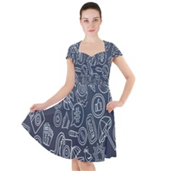 Internet Planet Drinks Cap Sleeve Midi Dress by artworkshop