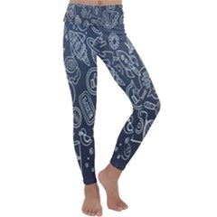 Internet Planet Drinks Kids  Lightweight Velour Classic Yoga Leggings by artworkshop