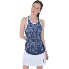 Internet Planet Drinks Racer Back Mesh Tank Top by artworkshop