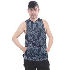 Internet Planet Drinks Men s Sleeveless Hoodie by artworkshop