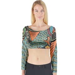 Mosaic Long Sleeve Crop Top by artworkshop