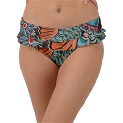 Mosaic Frill Bikini Bottom by artworkshop