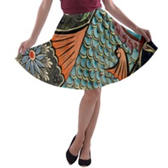 Mosaic A-line Skater Skirt by artworkshop