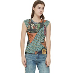 Mosaic Women s Raglan Cap Sleeve Tee by artworkshop