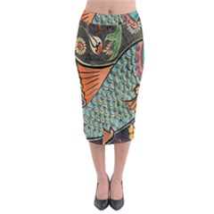 Mosaic Midi Pencil Skirt by artworkshop