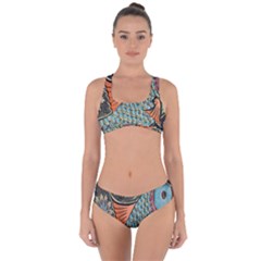 Mosaic Criss Cross Bikini Set by artworkshop