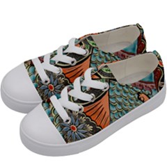 Mosaic Kids  Low Top Canvas Sneakers by artworkshop