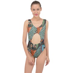 Mosaic Center Cut Out Swimsuit by artworkshop