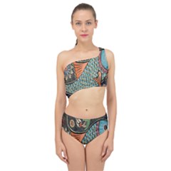 Mosaic Spliced Up Two Piece Swimsuit by artworkshop