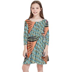 Mosaic Kids  Quarter Sleeve Skater Dress by artworkshop