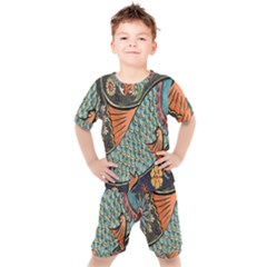 Mosaic Kids  Tee And Shorts Set by artworkshop