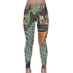 Mosaic Lightweight Velour Classic Yoga Leggings by artworkshop