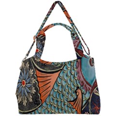 Mosaic Double Compartment Shoulder Bag by artworkshop