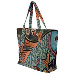 Mosaic Zip Up Canvas Bag by artworkshop