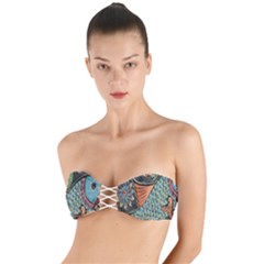 Mosaic Twist Bandeau Bikini Top by artworkshop