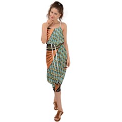 Mosaic Waist Tie Cover Up Chiffon Dress by artworkshop