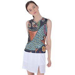 Mosaic Women s Sleeveless Sports Top by artworkshop