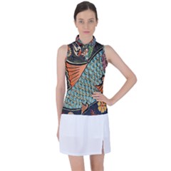 Mosaic Women s Sleeveless Polo Tee by artworkshop