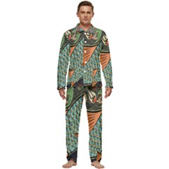 Mosaic Men s Long Sleeve Velvet Pocket Pajamas Set by artworkshop