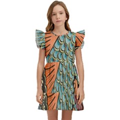 Mosaic Kids  Winged Sleeve Dress by artworkshop