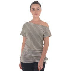 Sand Waves Off Shoulder Tie-up Tee