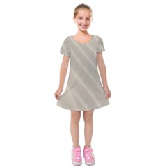 Sand Waves Kids  Short Sleeve Velvet Dress by artworkshop